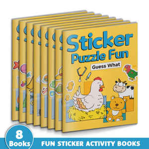 Sticker Puzzle Fun 8-book sticker activity set cover