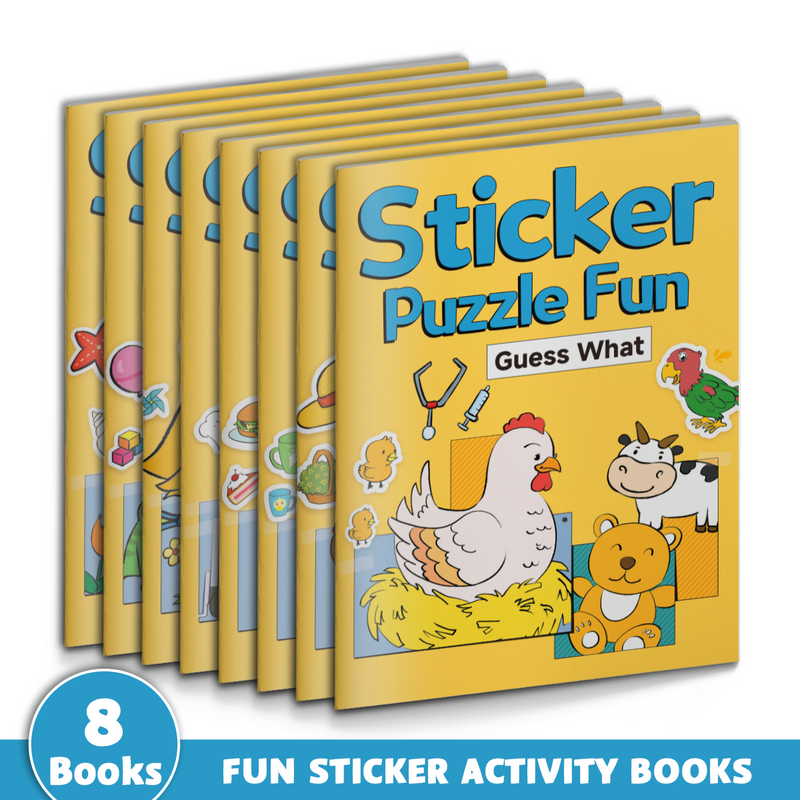 Sticker Puzzle Fun 8-book sticker activity set cover