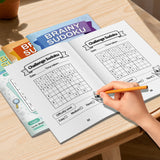 Brainy Sudoku Books: Travel-Friendly Logic Set product image 11 showing printed book details for screen-free reading and learning