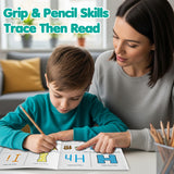 Alphabet Preschool Workbook: Color Trace Find product image 7 showing printed book details for screen-free reading and learning