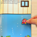 Comparison Bright Stickers Book for Kids product image 8 showing printed book details for screen-free reading and learning