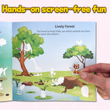 Creative Sticker Art Book: Mushroom Scene Builder product image 7 showing printed book details for screen-free reading and learning