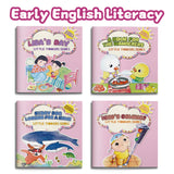 Early English Literacy 4-Book Set for Kids product image 8 showing printed book details for screen-free reading and learning