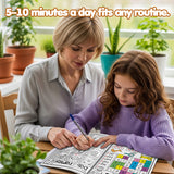 Bubble Words Workbook for Kids, Early Reading Activity Book with Short Word Recognition, Sight Word Practice, Trace and Write Activities, and Fun Literacy Learning
