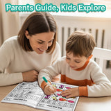 Roll and Color CVC Word Families product image 8 showing printed book details for screen-free reading and learning