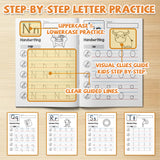 Alphabet Workbook: Daily Letter Tracing product image 6 showing printed book details for screen-free reading and learning
