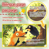 The Crow and the Fox French-English Fable Book product image 7 showing printed book details for screen-free reading and learning