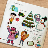 Smart Stickers: Family Time product image 8 showing printed book details for screen-free reading and learning