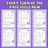 Trace & Color Sight Words product image 6 showing printed book details for screen-free reading and learning