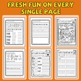 Sight Word Workbook: CVC Sentence Writing product image 6 showing printed book details for screen-free reading and learning