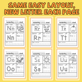 My Alphabet Workbook: Uppercase Lowercase product image 6 showing printed book details for screen-free reading and learning