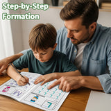Alphabet Handwriting Workbook for Kids, Early Letter Practice Book with Trace and Write Activities, Beginning Sound Recognition, Picture Clues, and Fun Preschool Literacy Learning