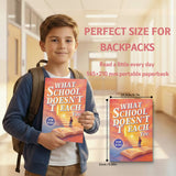What School Doesn't Teach You for Kids Real-World Learning Book product image 7 showing printed book details for screen-free reading and learning