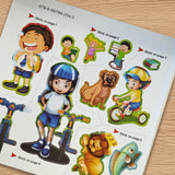 Smart Stickers: Colorful Life product image 8 showing printed book details for screen-free reading and learning