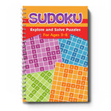 Sudoku Puzzle Book Explore and Solve 4-Book Set covers
