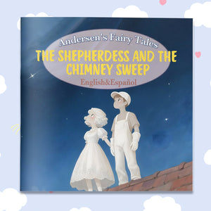 The Shepherdess and the Chimney Sweep Bilingual Book cover