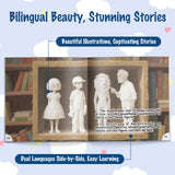 Children's bilingual story book for language learning and comprehension