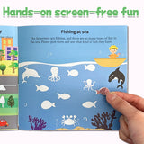 Preschool Sticker Art Activity Book, Complete the Picture and Scene Matching Book for Kids, Visual Skills, Fine Motor Practice, and Creative Learning Fun