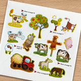 Smart Stickers: On the Farm product image 8 showing printed book details for screen-free reading and learning