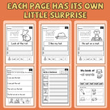 Sight Word Workbook: CVC Simple Sentences product image 6 showing printed book details for screen-free reading and learning