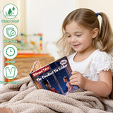 Child reading The Steadfast Tin Soldier English-Spanish book