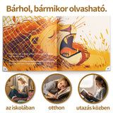 The Lion and the Mouse Hungarian-English Book product image 7 showing printed book details for screen-free reading and learning