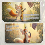 The Fox and the Grapes Polish-English Fable Book product image 7 showing printed book details for screen-free reading and learning