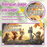 The Fox and the Grapes French-English Fable Book product image 7 showing printed book details for screen-free reading and learning