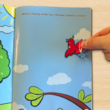 Look and Find Bright Stickers Book for Kids product image 8 showing printed book details for screen-free reading and learning