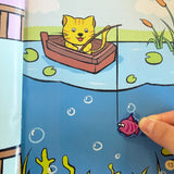 Direction Sense Bright Stickers Book for Kids product image 8 showing printed book details for screen-free reading and learning