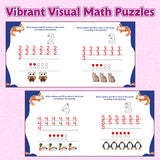 Printed mathematics challenge book for focus and early math learning