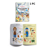 Interactive Recognition Series: Help Kids Improve Concentration with Coloring and Exercise Books Series Set style5
