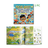 Zhuanzhuli06 5 ISBN + Halloween Attention Training Book for Kids: 2-Book Set main cover and printed book set view, image 3, bundle ISBN 9798900664743