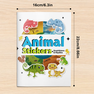 Amphibian and reptile sticker activity book for kids