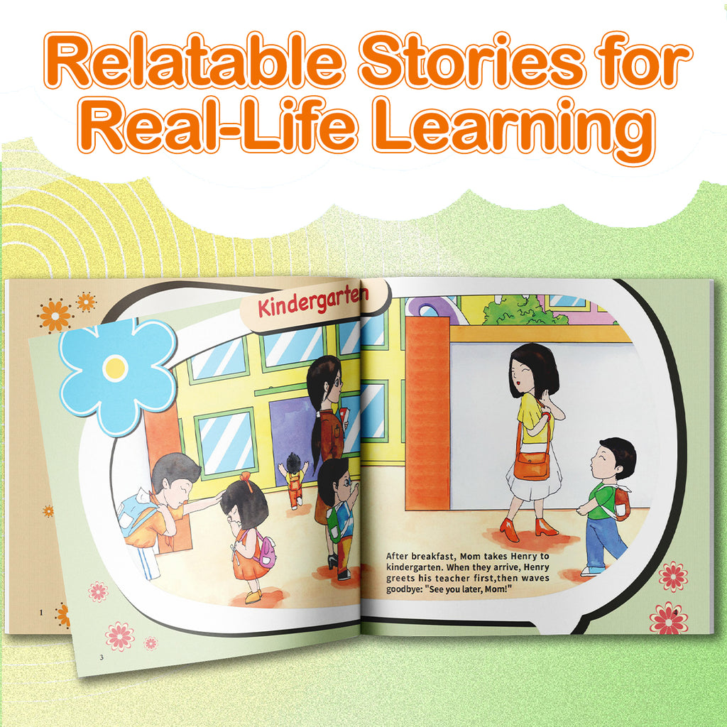 Printed preschool social skills storybook for friendship building