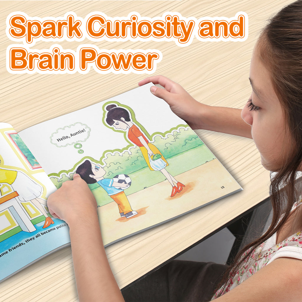 Little Thinkers: Henry Says Hello product image 6 showing printed book details for screen-free reading and learning