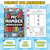 My Number Workbook: Ordering and Matching product image 6 showing printed book details for screen-free reading and learning