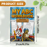 Uppercase and lowercase letter pages with beginning sounds