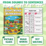 Sight Word Workbook: Sound It Out Sentences product image 6 showing printed book details for screen-free reading and learning