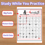 Find and Color Alphabet Book product image 8 showing printed book details for screen-free reading and learning
