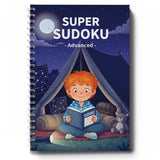Printed four-book Super Sudoku set for focus and logic