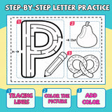 My Alphabet Workbook: Maze & Tracing product image 6 showing printed book details for screen-free reading and learning
