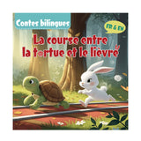 The Tortoise and the Hare French-English Book product image 8 showing printed book details for screen-free reading and learning