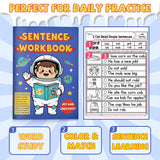 Sentence Workbook: Simple Comprehension product image 6 showing printed book details for screen-free reading and learning