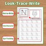 Alphabet Handwriting Workbook for Kids, Early Letter Practice Book with Trace and Write Activities, Beginning Sound Recognition, Picture Clues, and Fun Preschool Literacy Learning