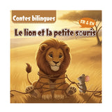 The Lion and the Little Mouse French-English Book product image 8 showing printed book details for screen-free reading and learning