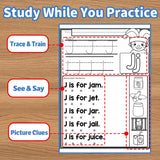 ABC Practice: Trace and Learn A-Z product image 8 showing printed book details for screen-free reading and learning