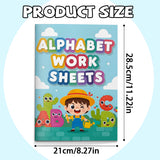 Alphabet Work Sheets: Trace Color Find product image 7 showing printed book details for screen-free reading and learning