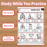 Color Trace Write & Match Words product image 8 showing printed book details for screen-free reading and learning