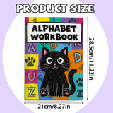 Alphabet Workbook: One Page One Letter product image 7 showing printed book details for screen-free reading and learning